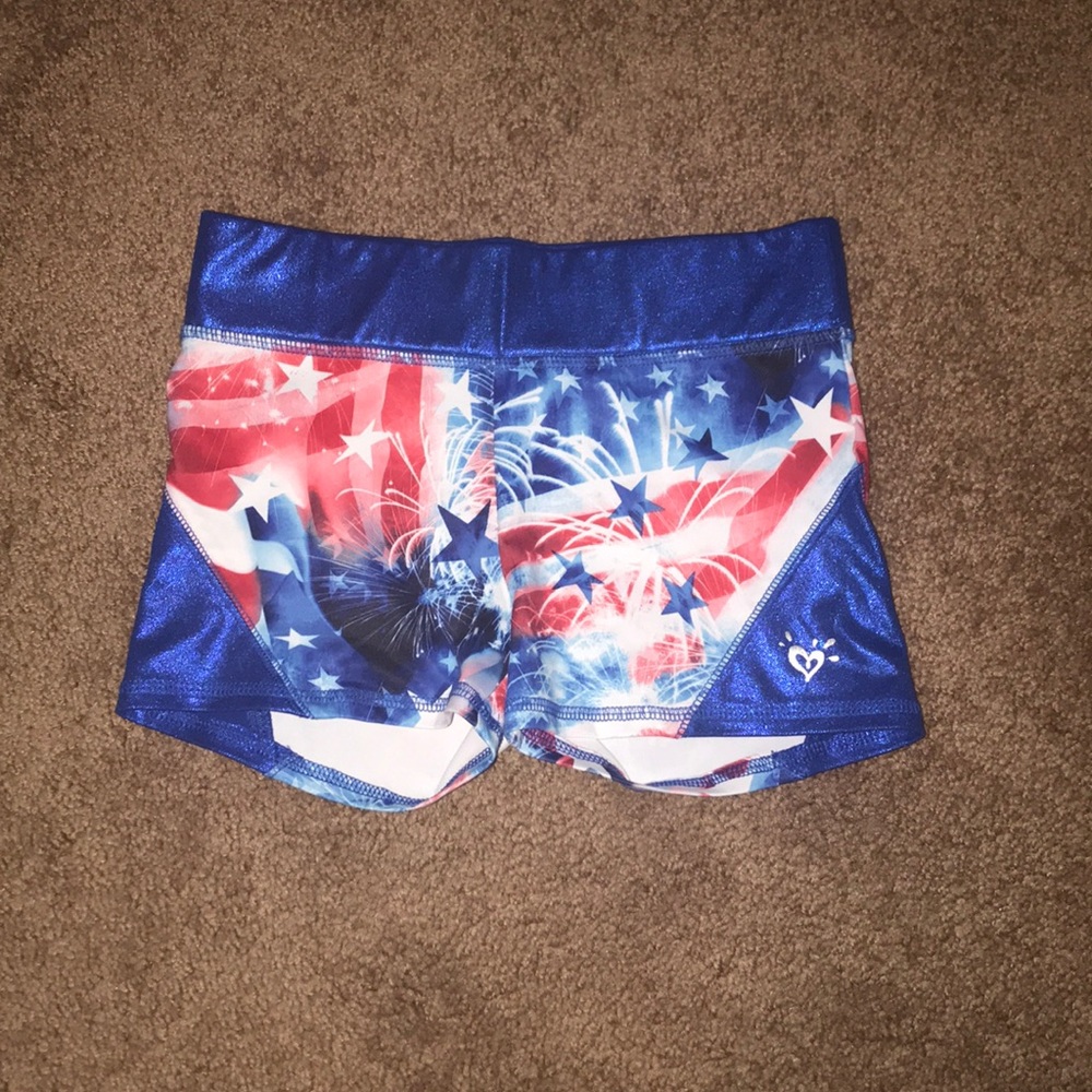 Patriotic athletic shorts